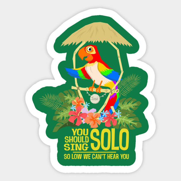 Tiki Room Sing Solo Sticker by Radical Rad